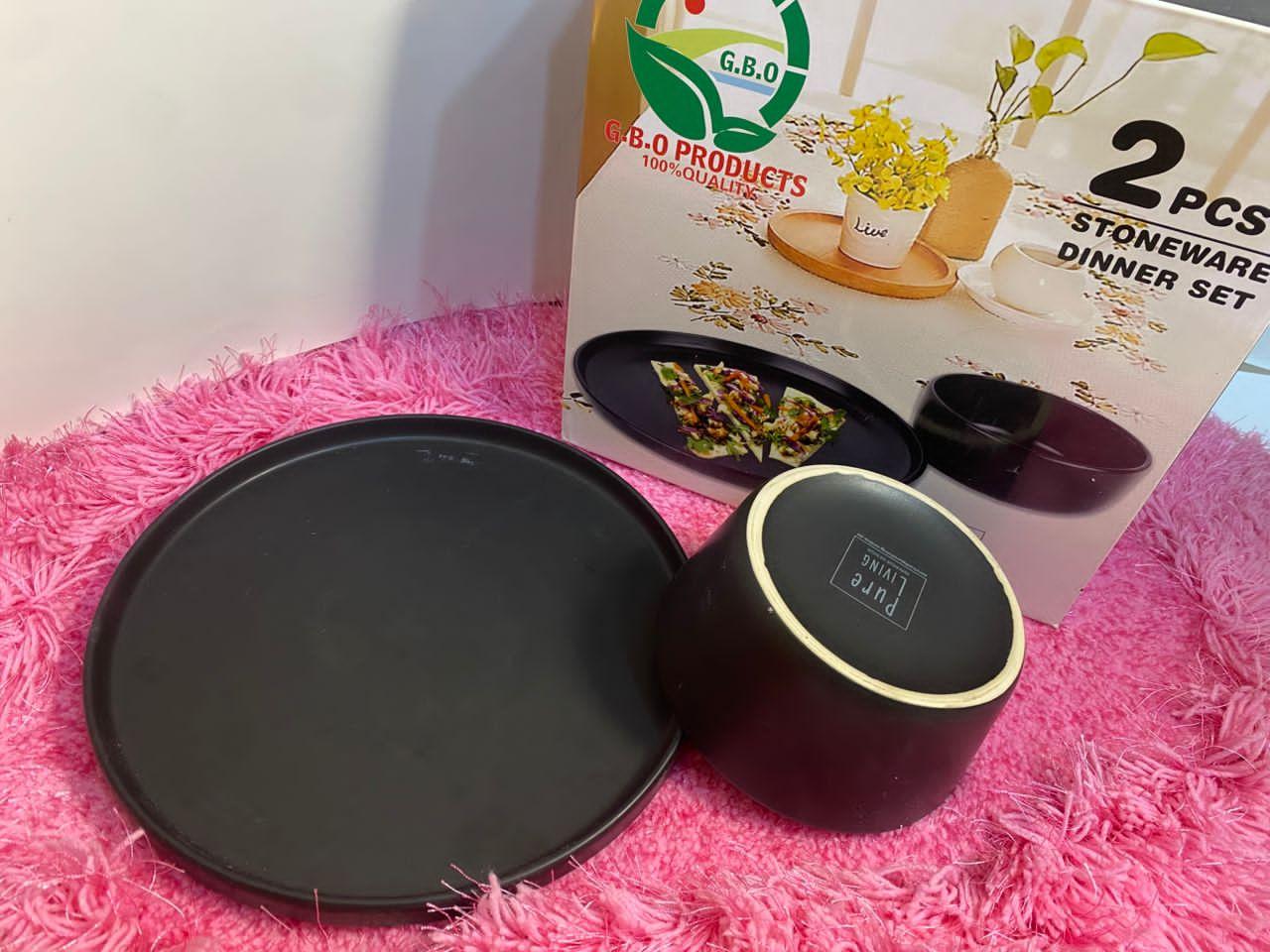 Stoneware dinner set - Image 2