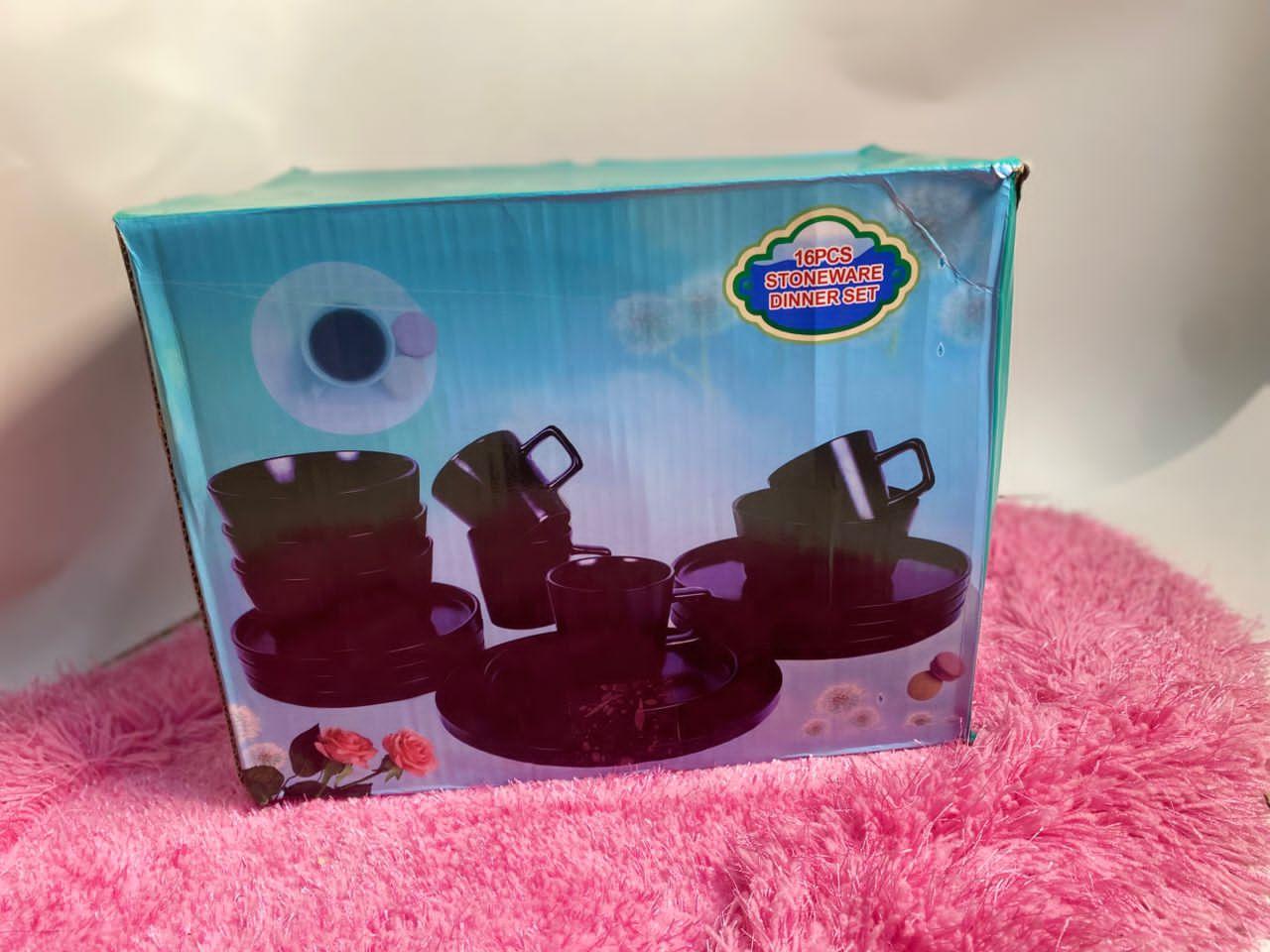 16 Pieces Stoneware Dinner Set - Image 4