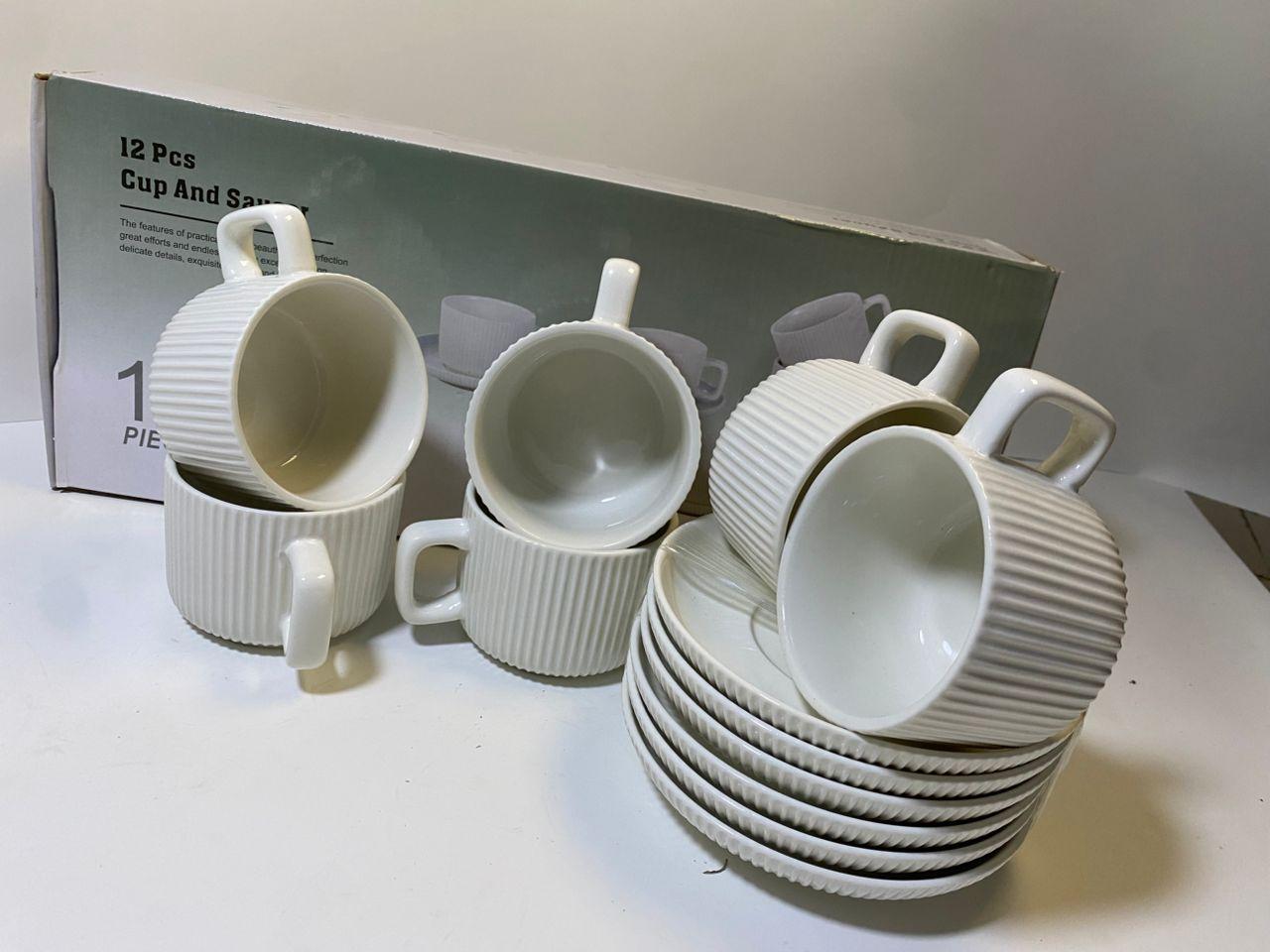Cup and saucer 12 pcs