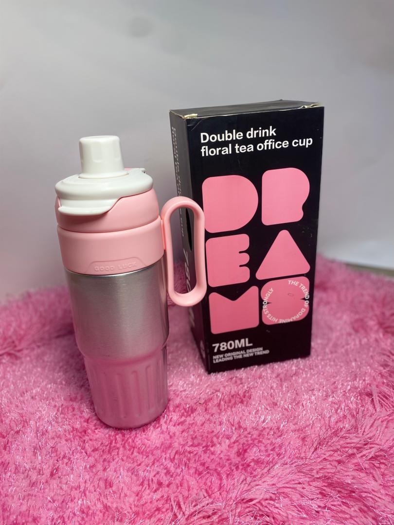 Double drink floral cup