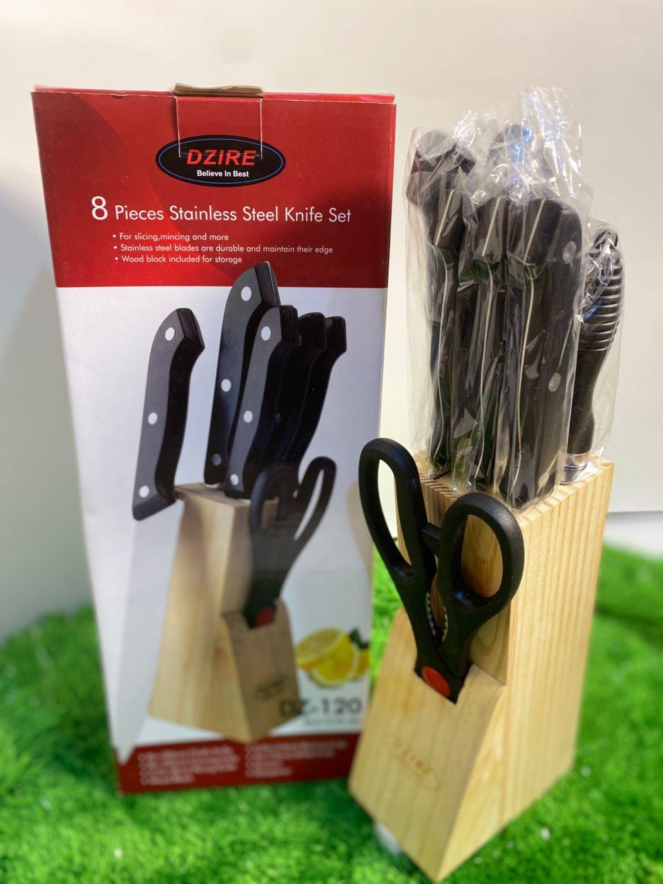 Dzire 8-piece stainless steel knife set (DZ-120) - Image 2