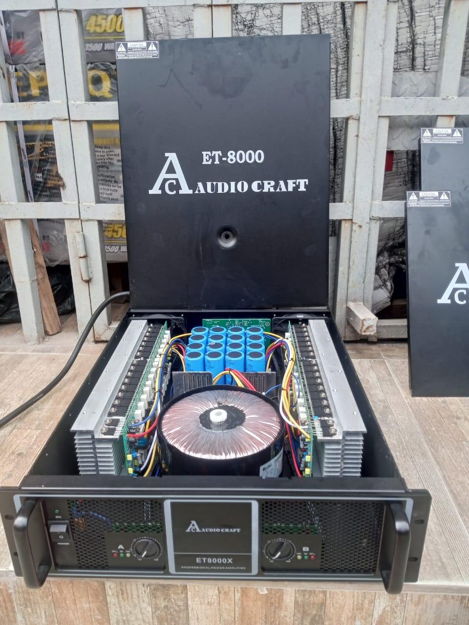 Audio Craft ET-8000X Power Amplifier