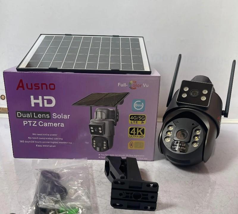 HD Dual Lens Solar PTZ Camera - Image 2