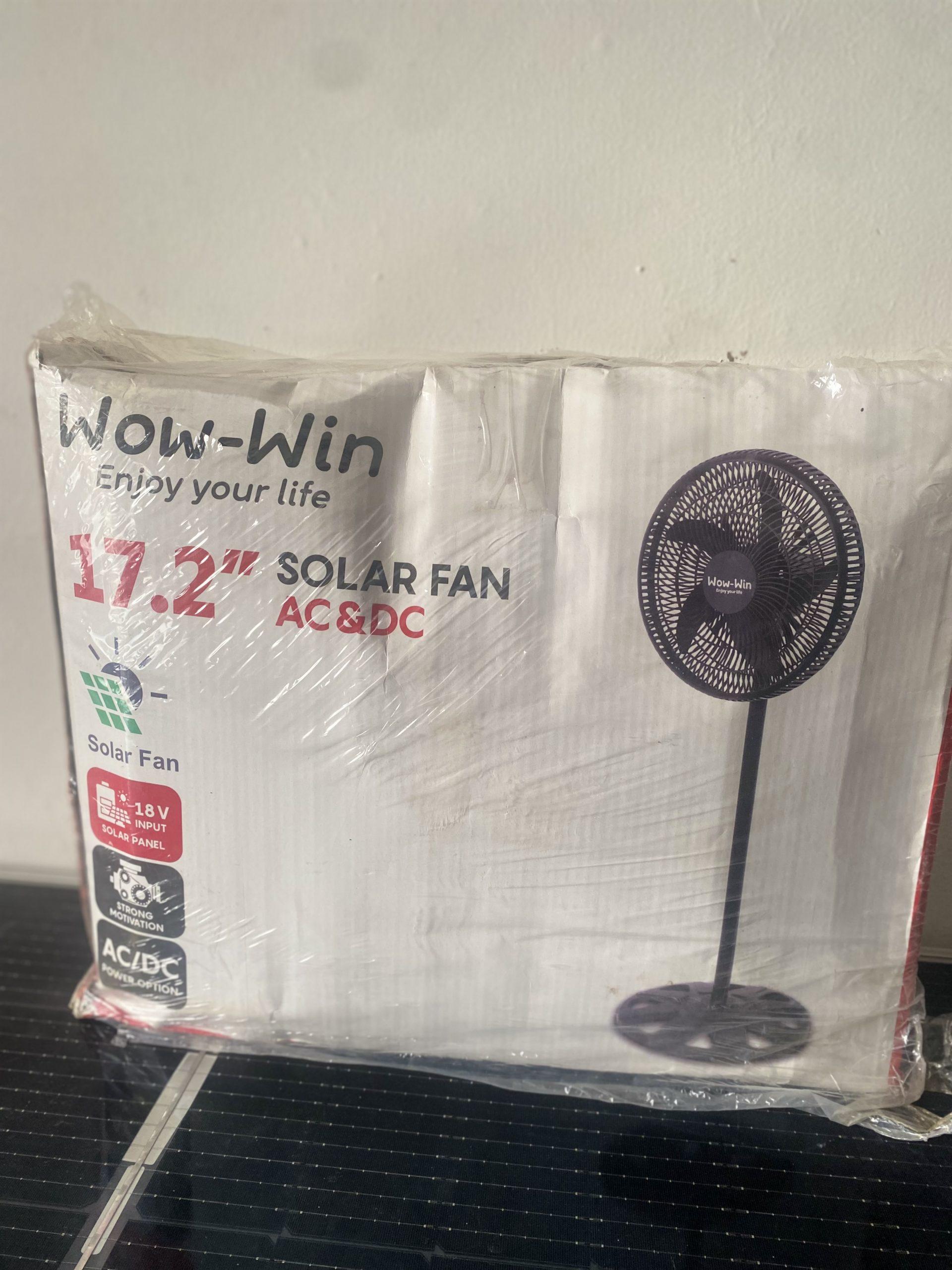 Wow-Win 17.2" AC/DC Solar Standing Fan - Image 2