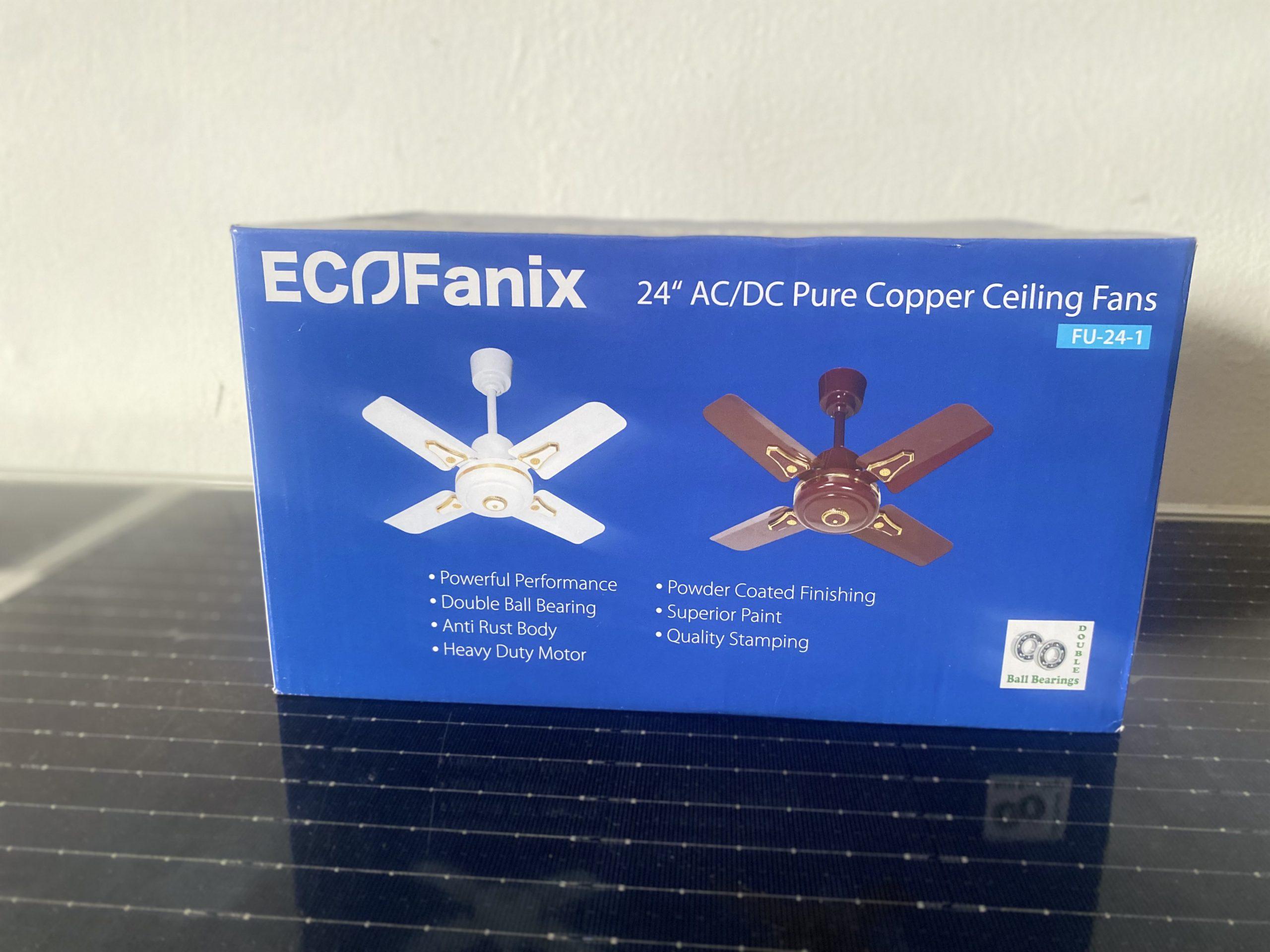 Eco Fanix 24” Ac/Dc Pure Copper Ceiling Fan
