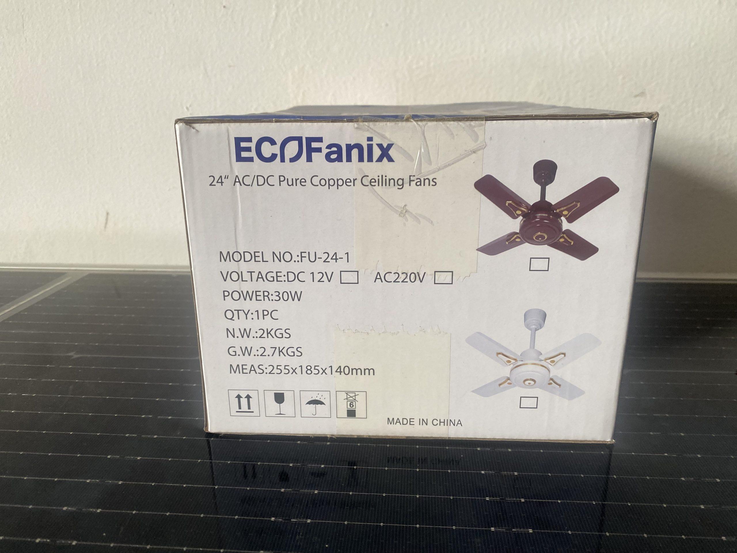 Eco Fanix 24” Ac/Dc Pure Copper Ceiling Fan - Image 2