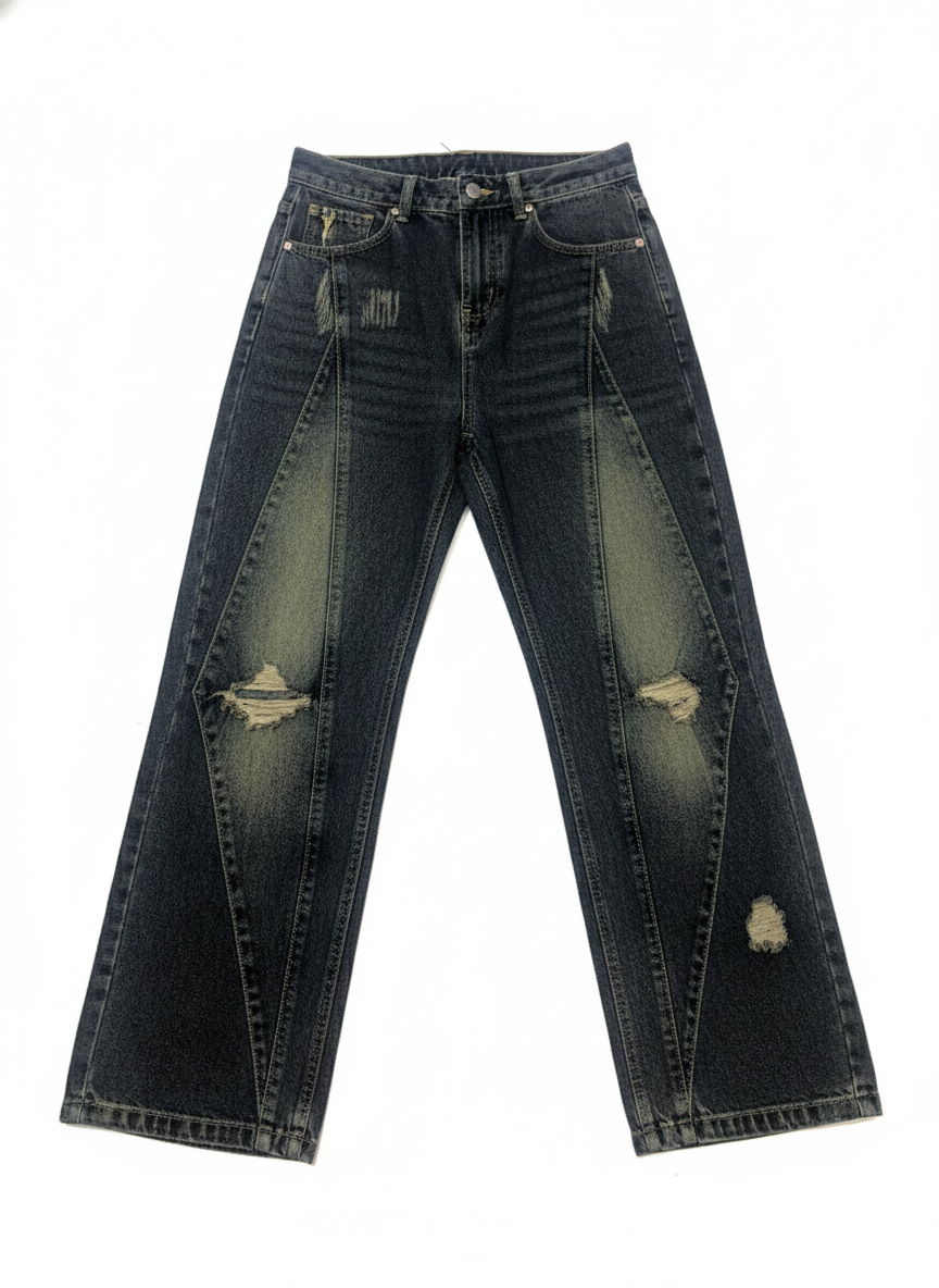 Urban Edge High-Rise Flared/Wide-Leg Denim