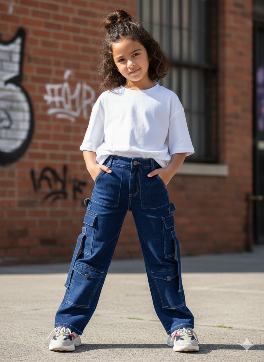 The Ultimate Utility Cargo Denim Jeans - Image 2