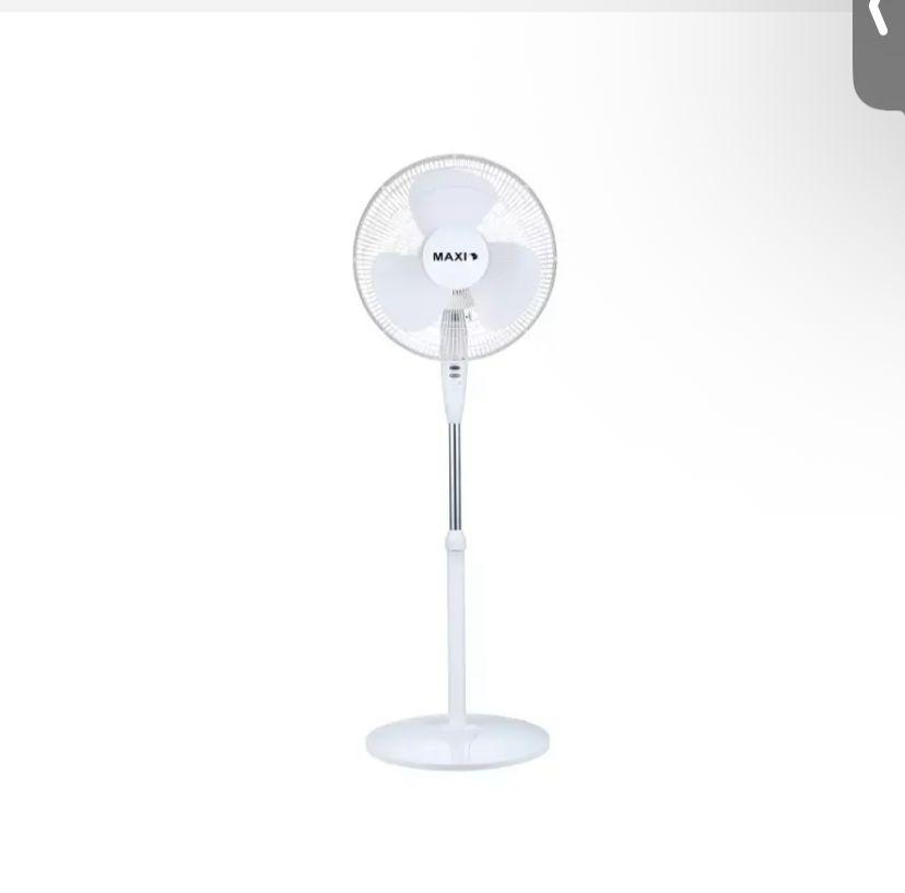 Maxi 16” Adjustable Standing Fan – White