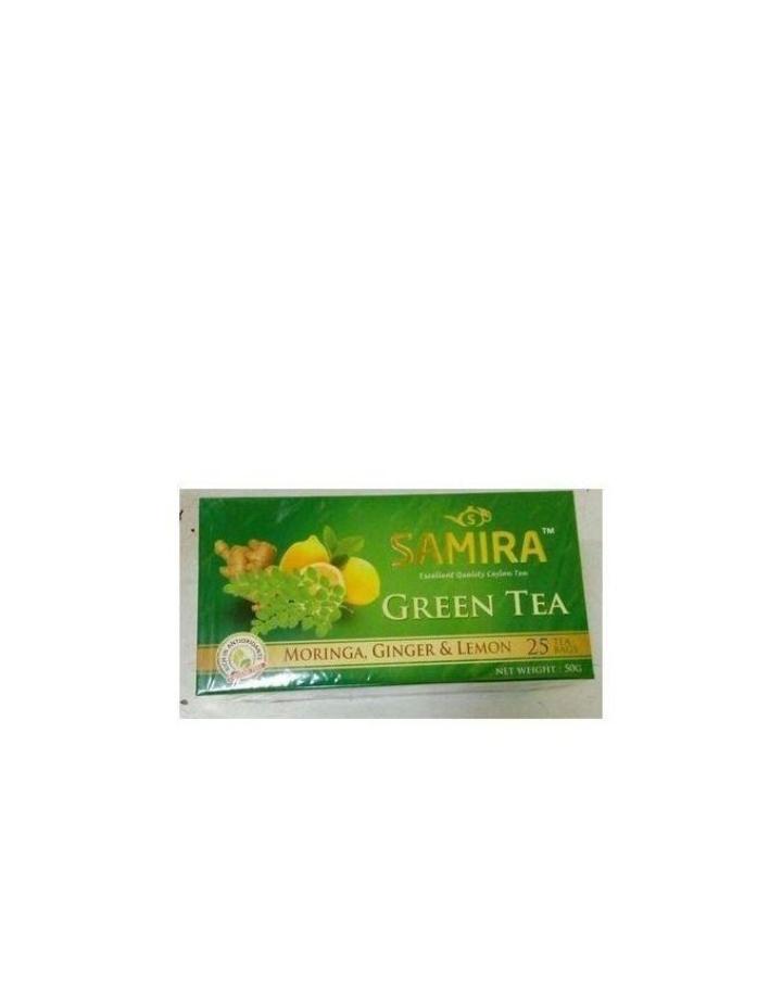Samira Green Tea + Moringa, Ginger & Lemon - 25 Tea Bags