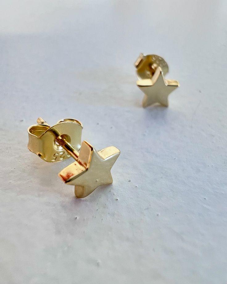 Gold Star Earring-Mini Star Minimalist Stud - Image 2