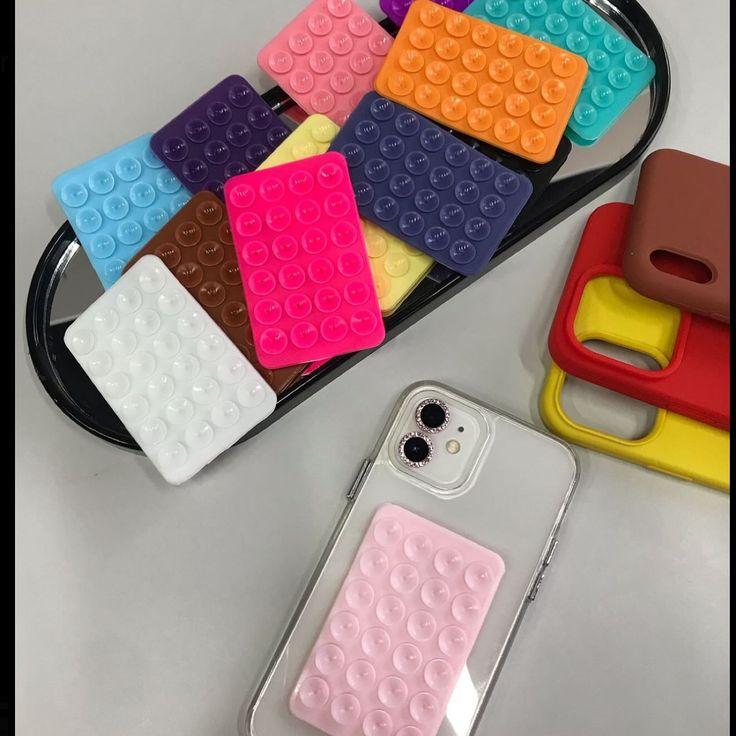 Phone Grip Silicone Phone Holder With Adhesive Hold-Mobile Phone Suction - Image 3