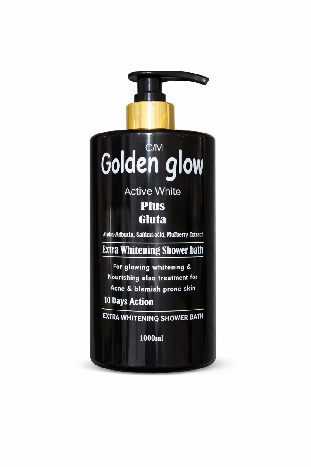 Golden Glow Active White Plus Gluta Extra Whitening Shower Bath (1000ml)