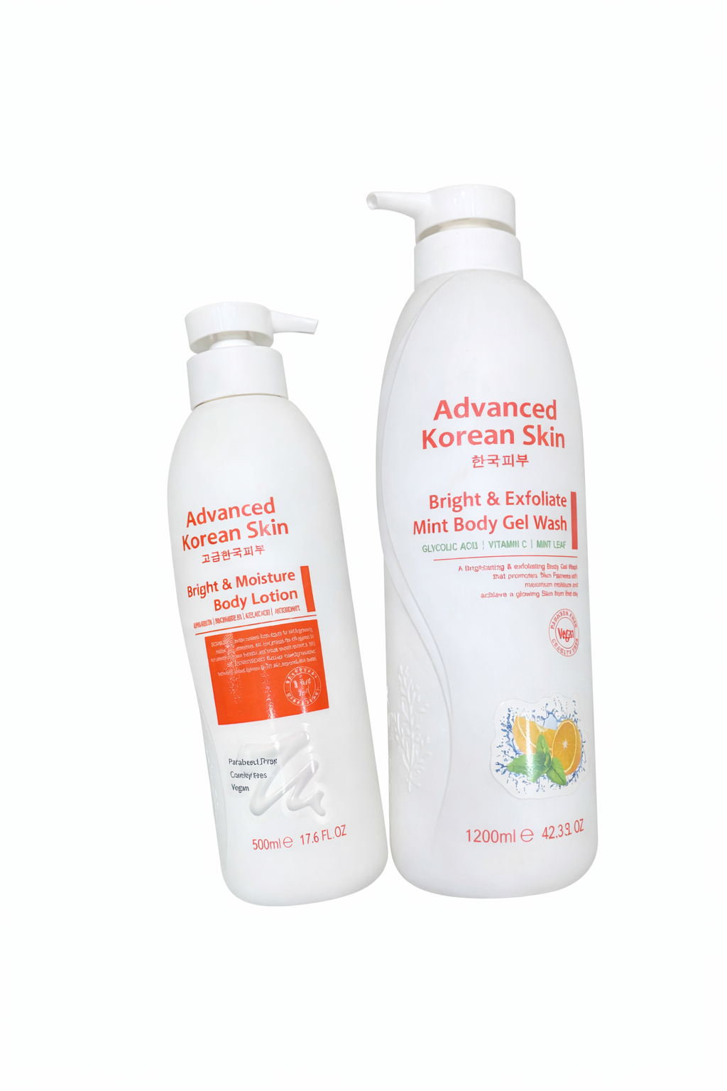 Advanced Korean Skin Bright & Glow Body Care Duo