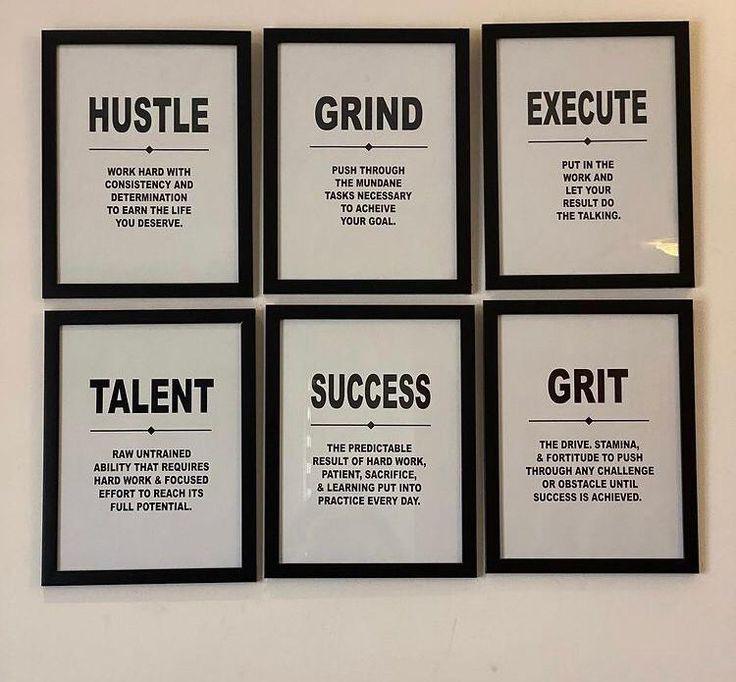 Inspirational wall frame 6pc