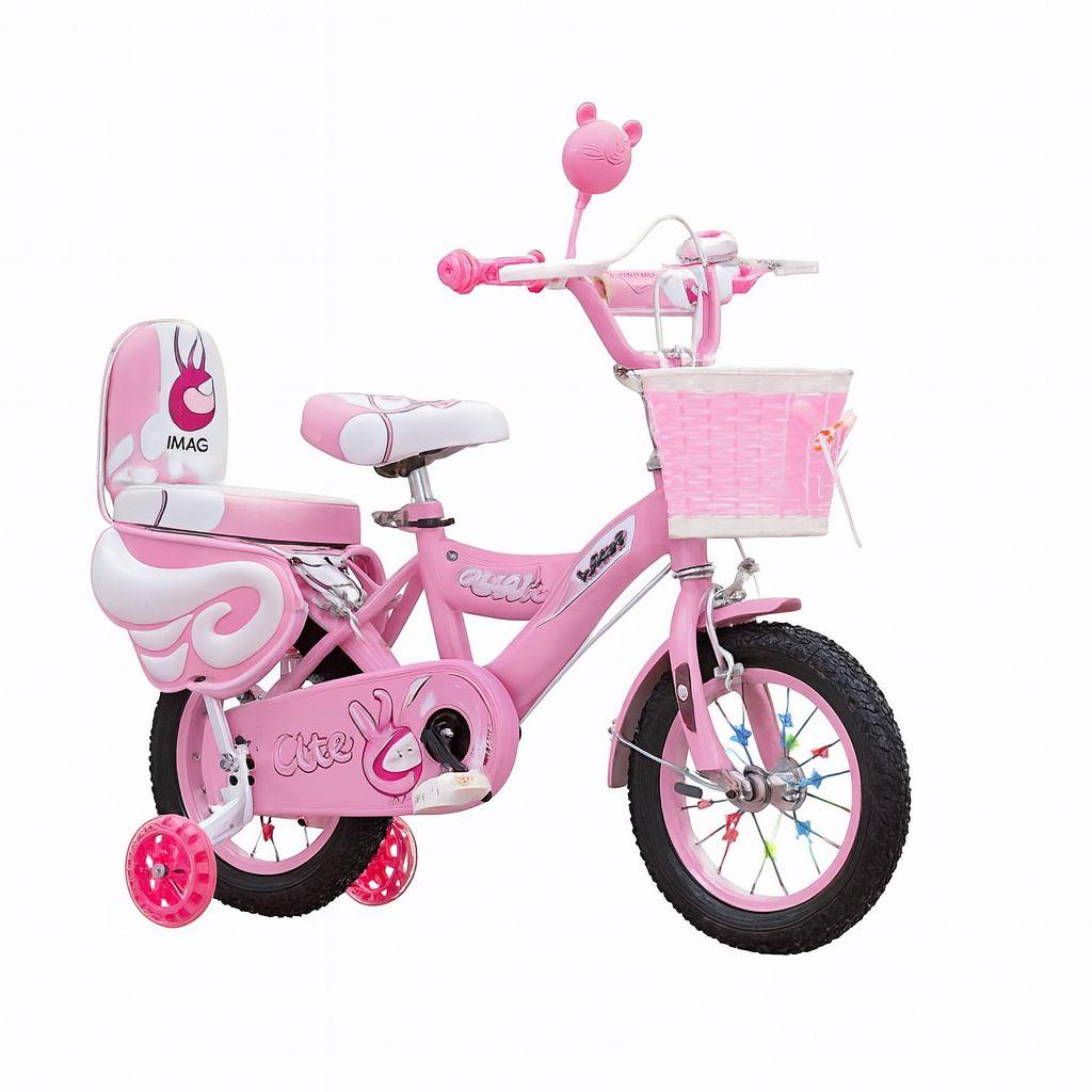 Pink princess kids bicycle