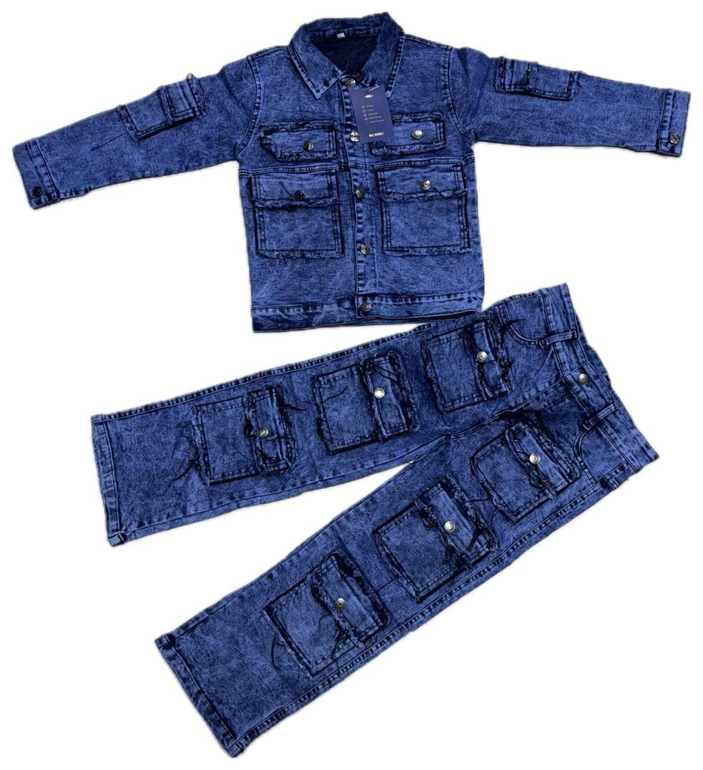 Premium Kids’ Designer Two-Piece Denim Set