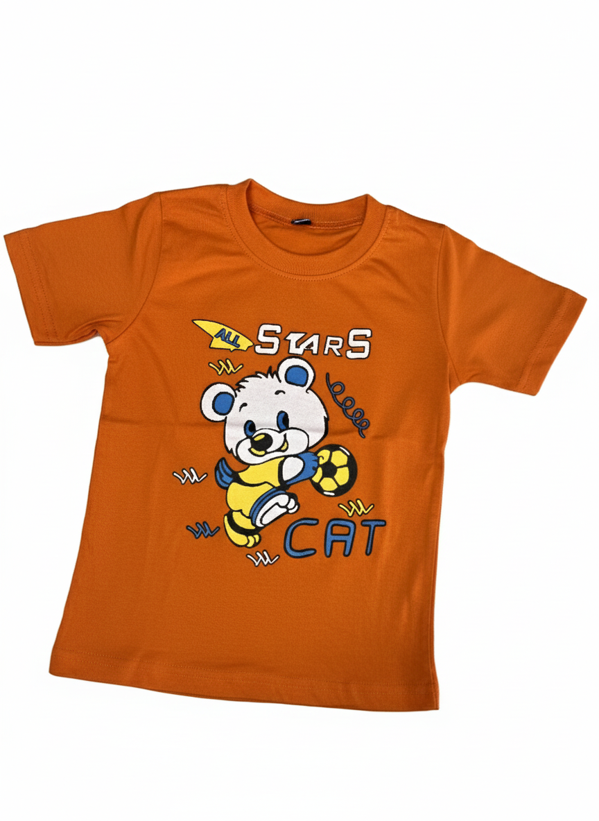 Kids' "All Stars Cat" Graphic T-Shirt