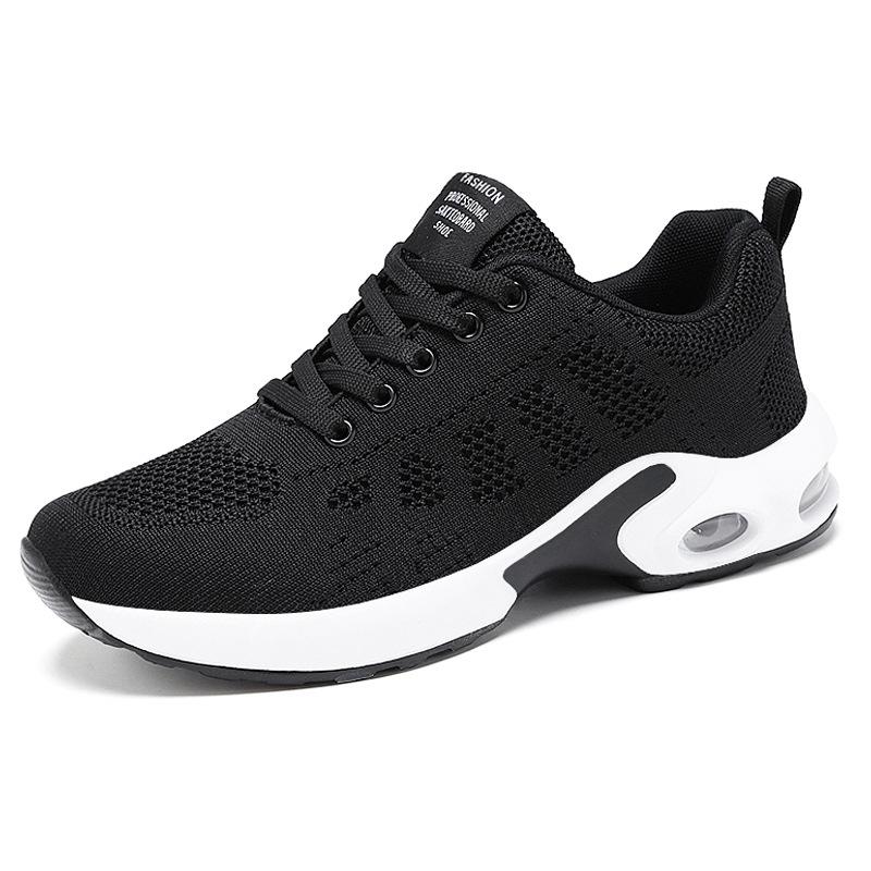 Casual Shoes Breathable Lightweight Mother Shoes Lace - up Cushioned Sneakers Women