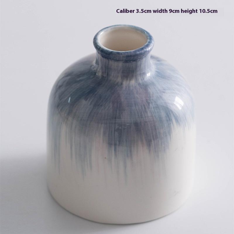 Shu Men Hand Painted Blue Simple Ceramic Vase