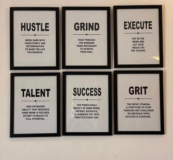 Inspirational wall frame 6pc