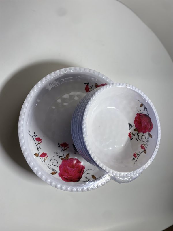 Unbreakable Ceramic curved and flat plates 12pcs
