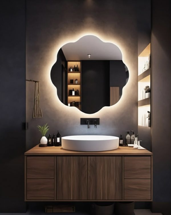 LED Light Round Decor Mirror