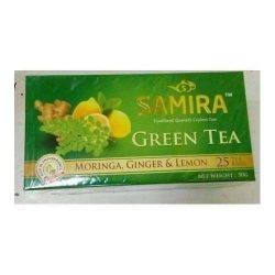 Samira Green Tea + Moringa, Ginger & Lemon - 25 Tea Bags