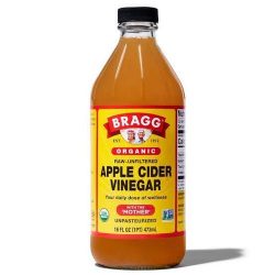 Bragg Organic Raw-Unfiltered Apple Cider Vinegar.