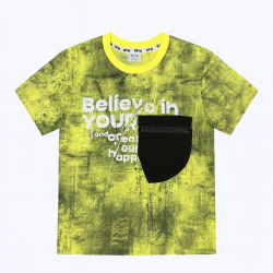 100% Cotton Unisex Kids T-Shirt (5-7 Years) - Short-Sleeve, Blue, Breathable